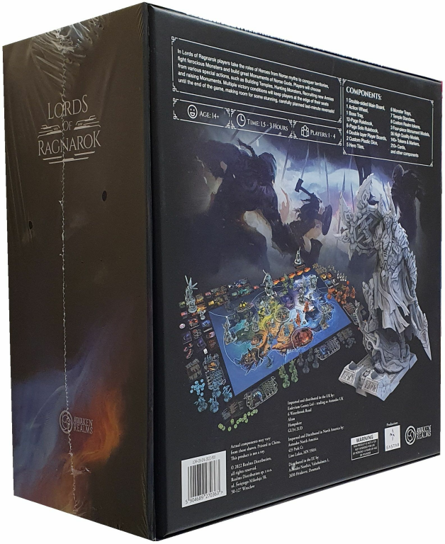 Lords of Ragnarok parte posterior de la caja