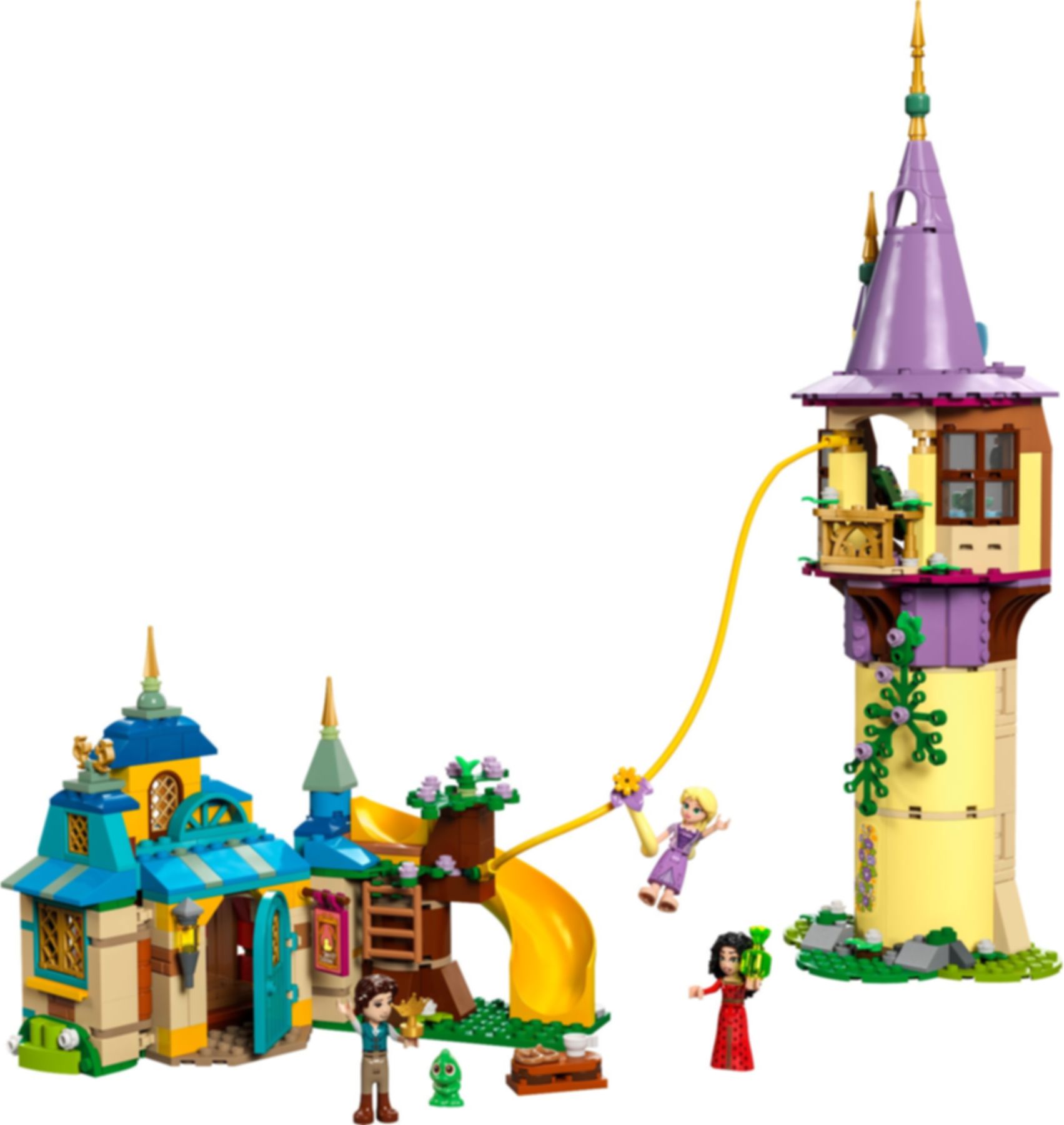 LEGO® Disney Rapunzel's Tower & The Snuggly Duckling components