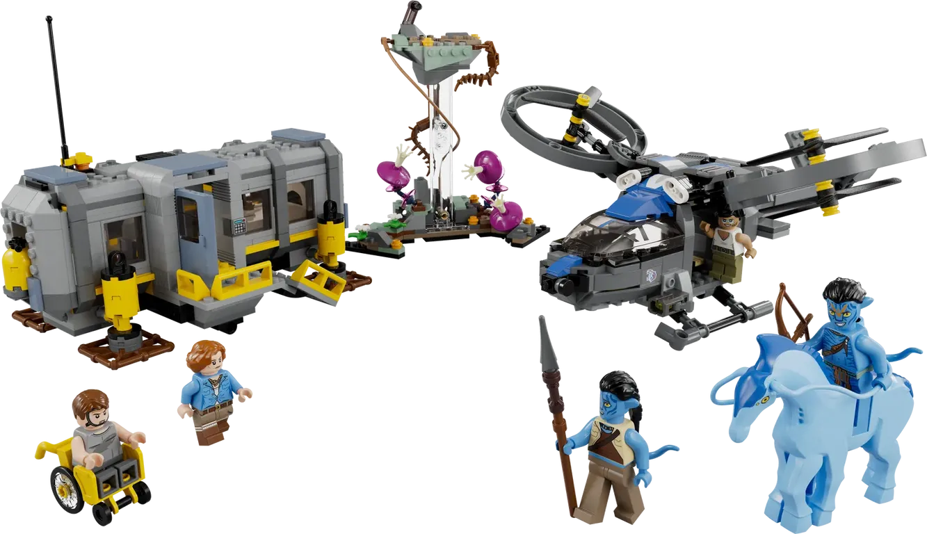 LEGO® Avatar Les montagnes flottantes : le secteur 26 et le Samson RDA composants