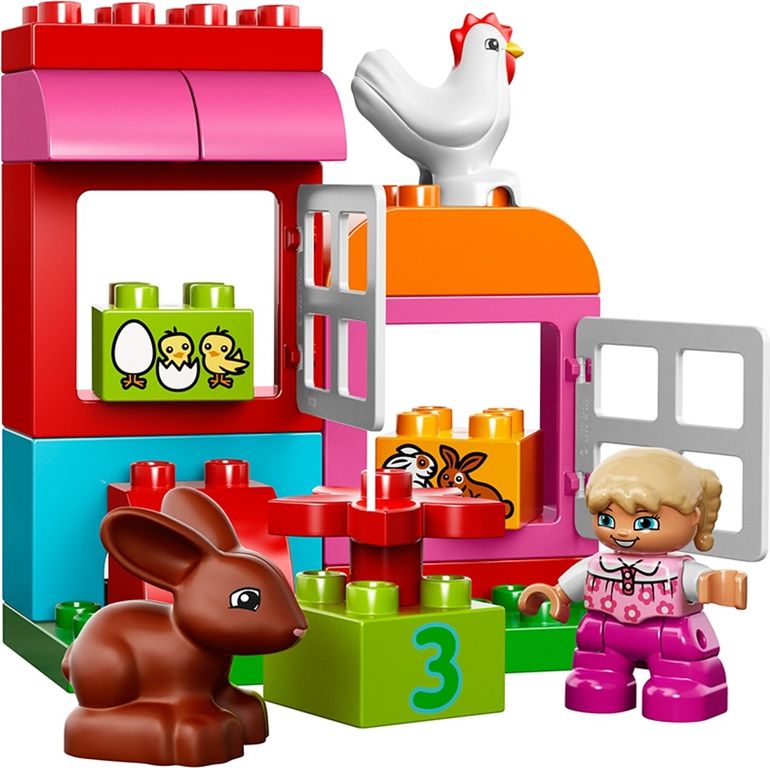 LEGO® DUPLO® Scatola costruzioni rosa Tutto-in-Uno componenti