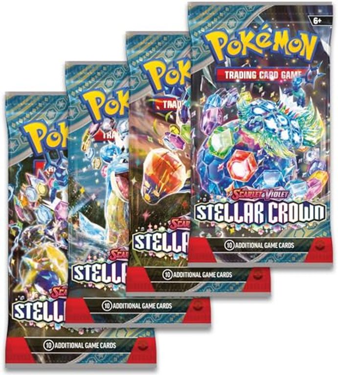 Pokémon TCG: Scarlet & Violet - Stellar Crown Booster Bundle (18 Booster Packs) cards