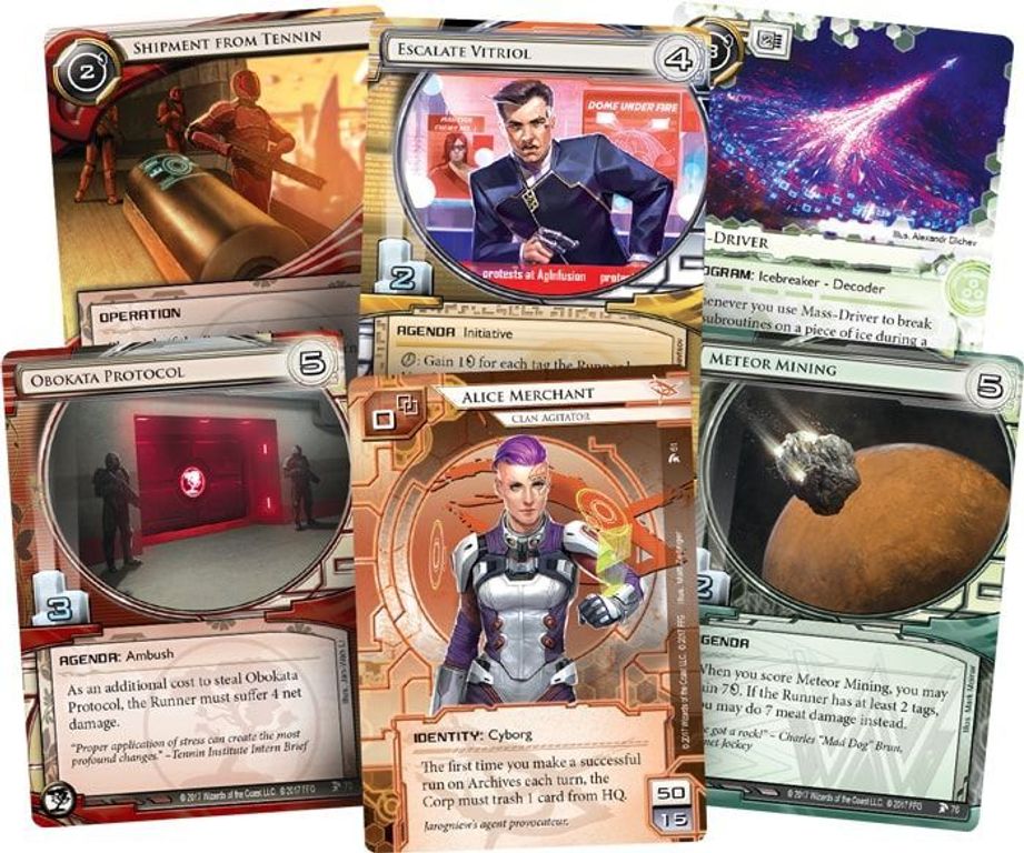 Android: Netrunner - De Sang et d'Eau cartes