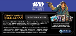 Star Wars: Unlimited - Shadows of the Galaxy: Booster Display (24 Booster) achterkant van de doos