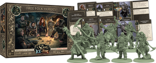 A Song of Ice & Fire: Tabletop Miniatures Game – Free Folk Heroes I componenti