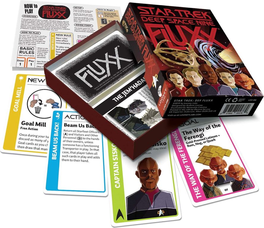 Star Trek: Deep Space Nine Fluxx componenten