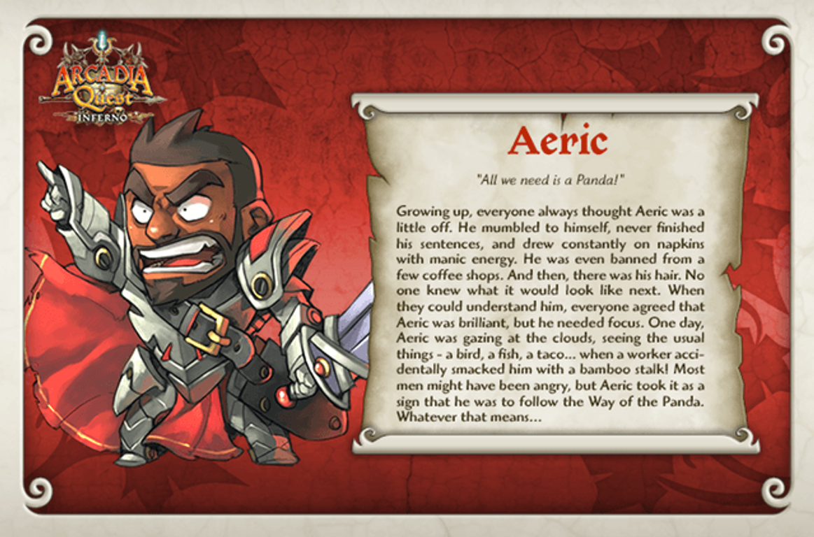 Arcadia Quest: Aeric card