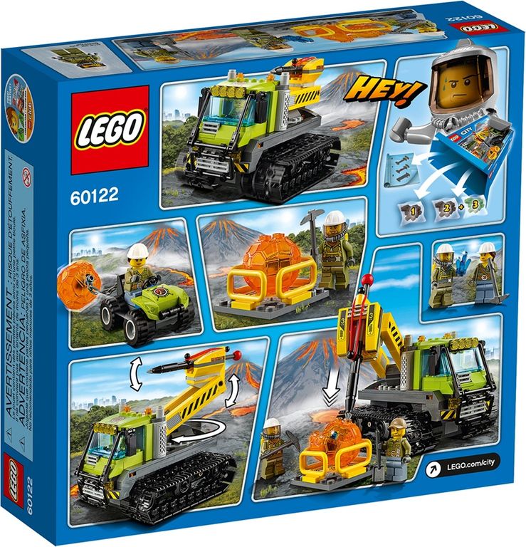 LEGO® City Vulkaan crawler achterkant van de doos