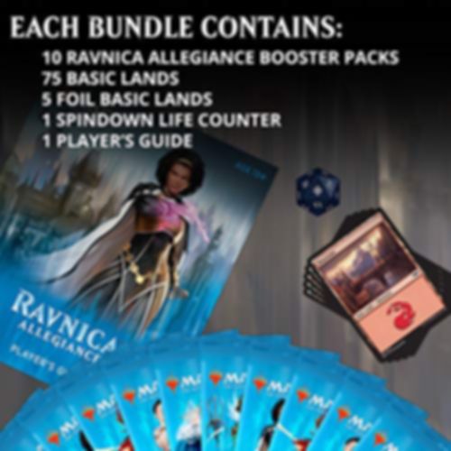 Magic: The Gathering - Ravnica Allegiance Bundle komponenten