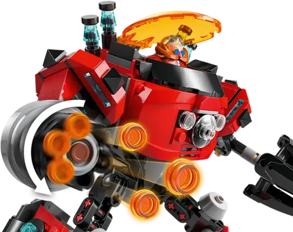 LEGO® Sonic The Hedgehog Knuckles vs. il Mech Egg Crusher del Dr. Eggman componenti