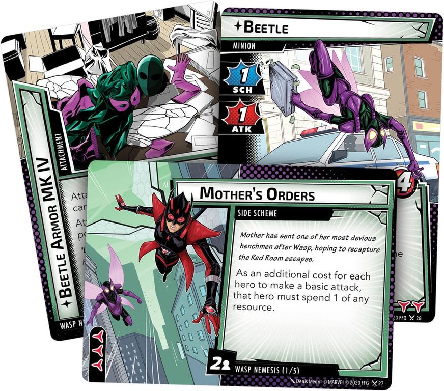 Marvel Champions: Das Kartenspiel - Wasp karten