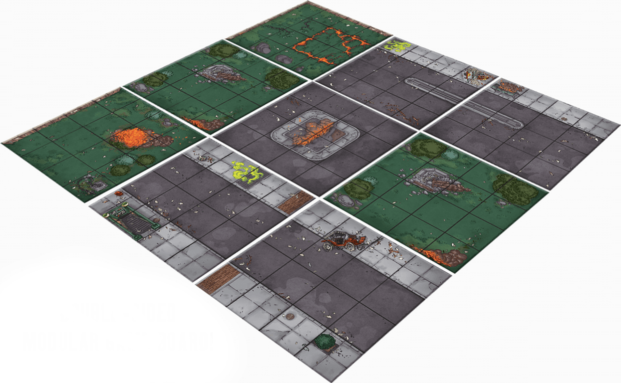 Ghostbusters: The Board Game game board