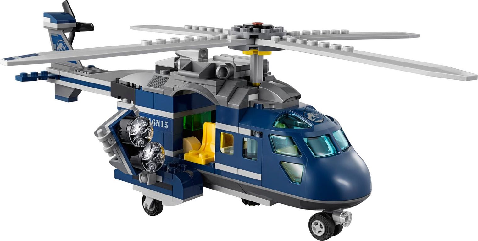 LEGO® Jurassic World Inseguimento sull'elicottero di Blue componenti