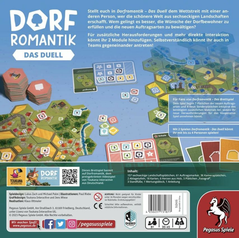 Dorfromantik: Das Duell rückseite der box