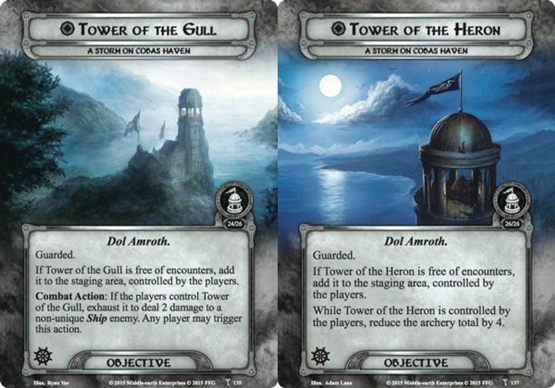 The Lord of the Rings: The Card Game - A Storm on Cobas Haven cards