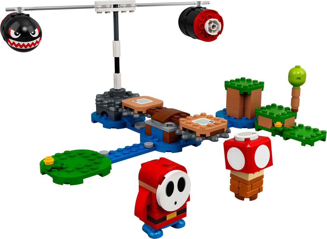 LEGO® Super Mario™ Boomer Bill Barrage Expansion Set components