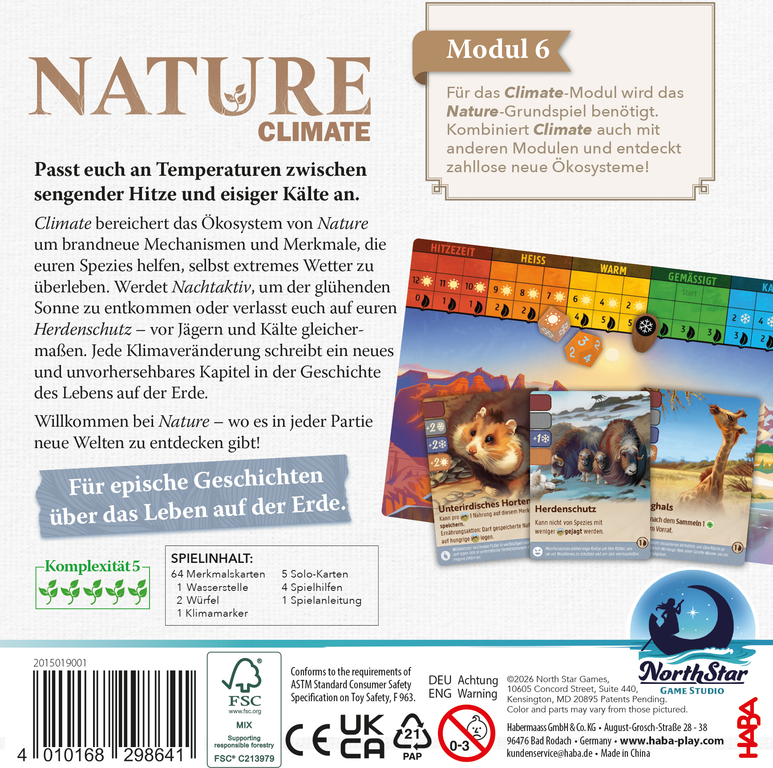 Nature: Climate rückseite der box