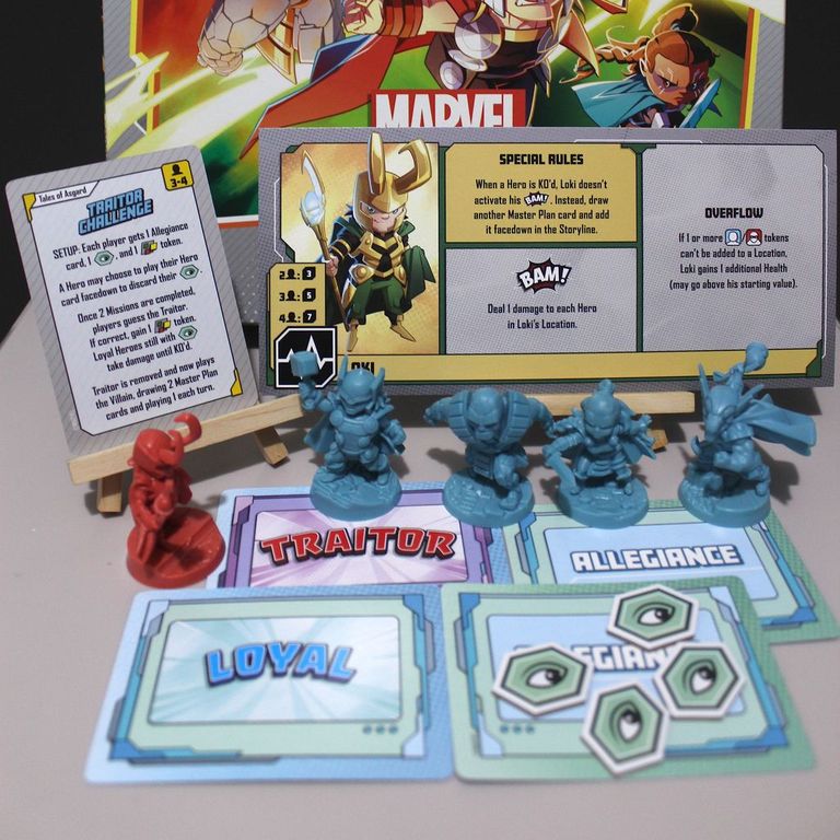 Marvel United: Tales of Asgard componenten