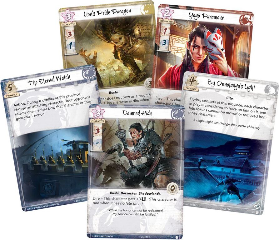 Legend of the Five Rings: The Card Game – A Crimson Offering cards