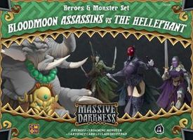 Massive Darkness: Heroes & Monster Set - Bloodmoon Assassins vs The Hellephant