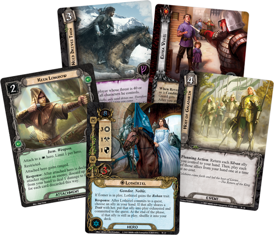 The Lord of the Rings: The Card Game – The City of Ulfast cards