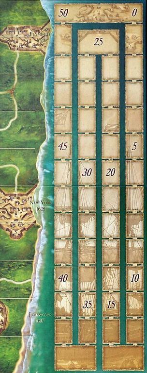 New World: A Carcassonne Game tavolo da gioco