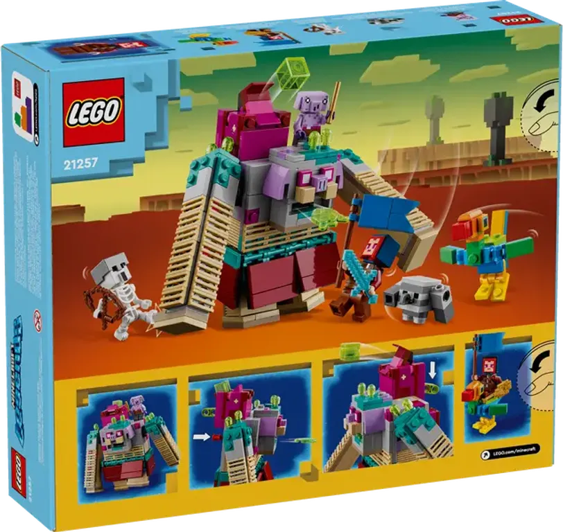 LEGO® Minecraft Duel met de Verslinder achterkant van de doos