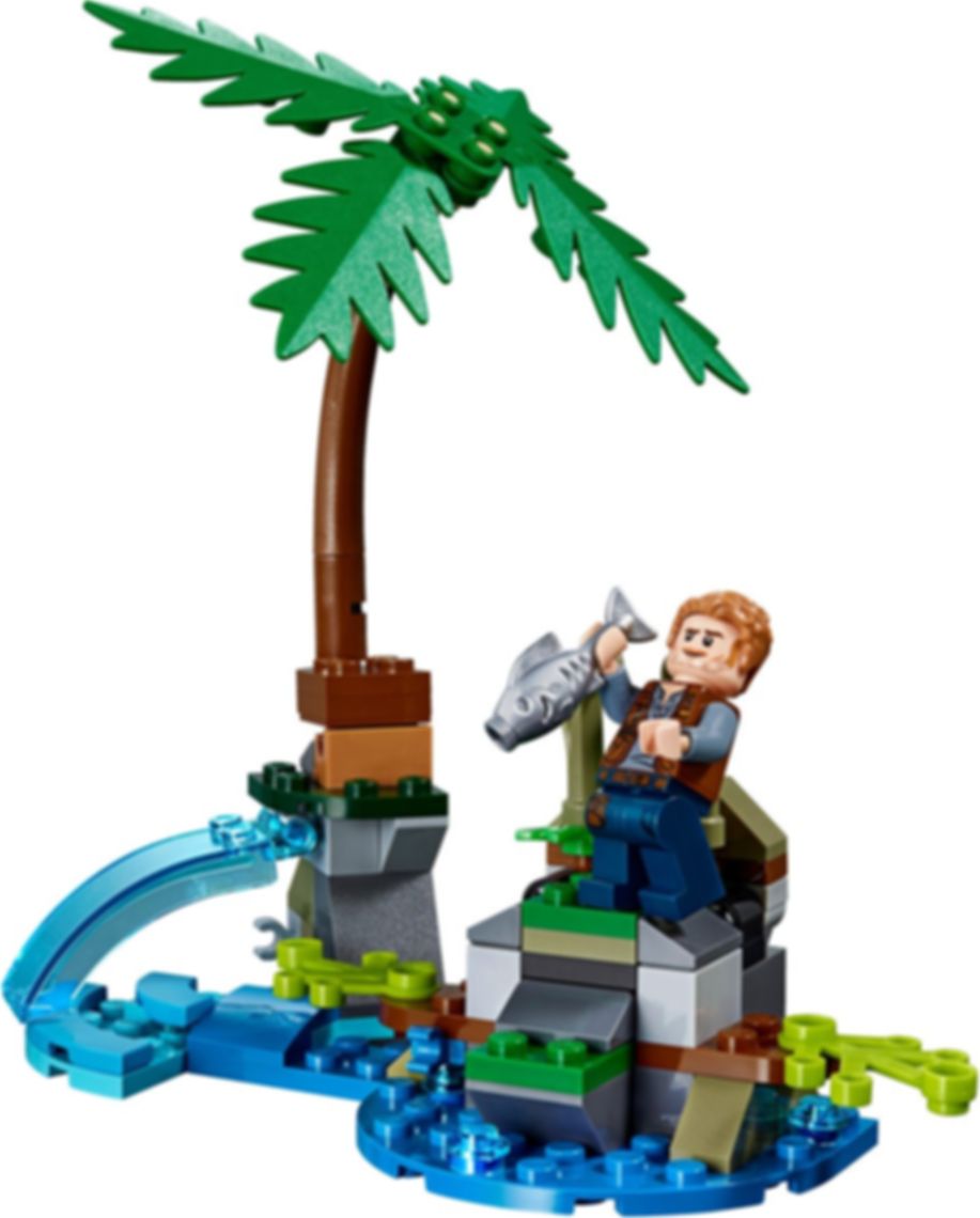 LEGO® Jurassic World Confrontatie met Baryonyx: de schattenjacht componenten