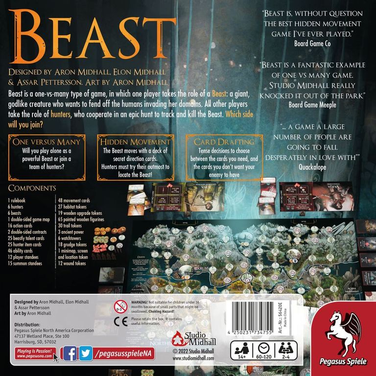 Beast parte posterior de la caja