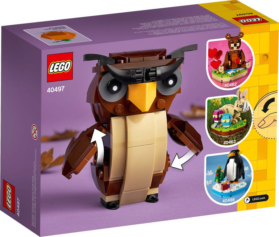 LEGO® BrickHeadz™ Halloween Owl back of the box