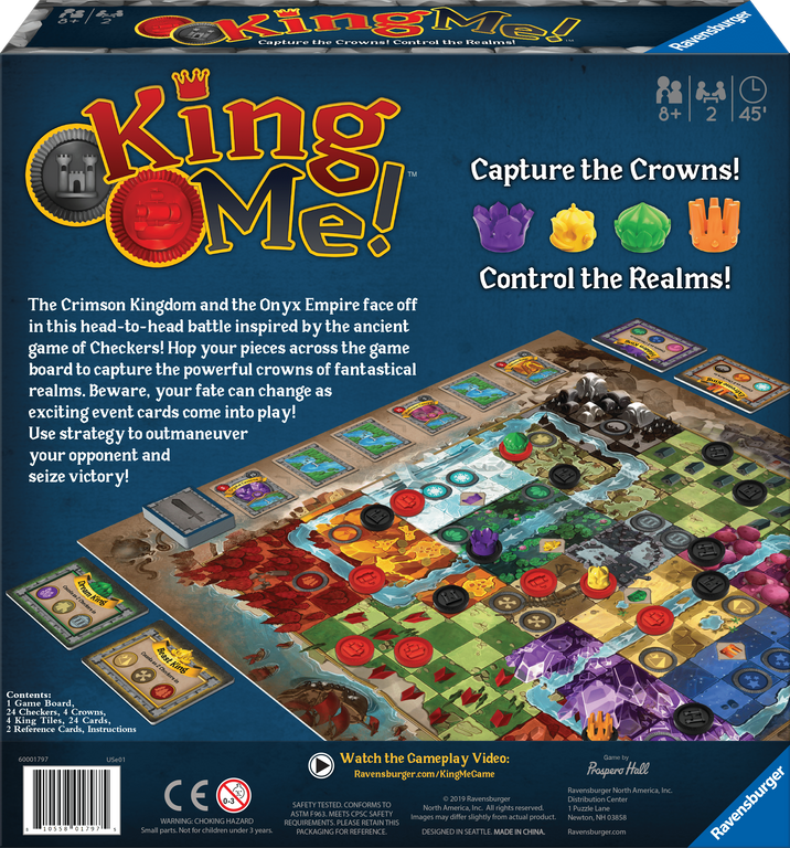 King Me! back of the box