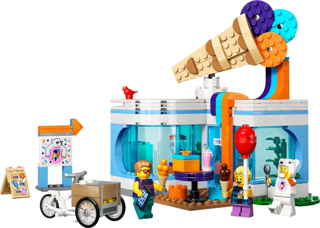 LEGO® City Ice-Cream Shop components