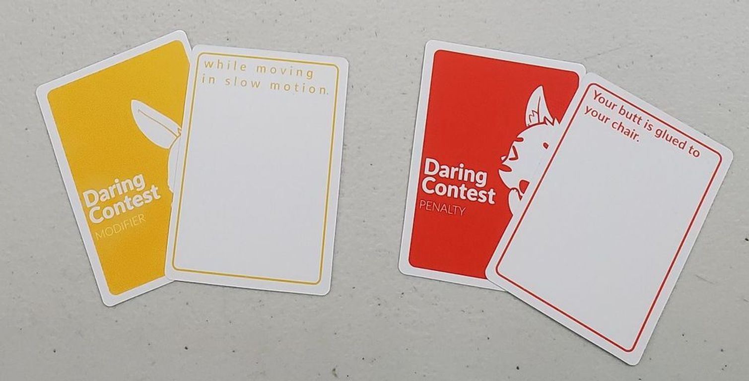 Daring Contest: Family Edition cards