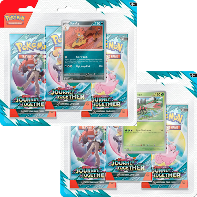 Pokémon TCG: Scarlet & Violet - Journey Together 3 Booster Blister doos