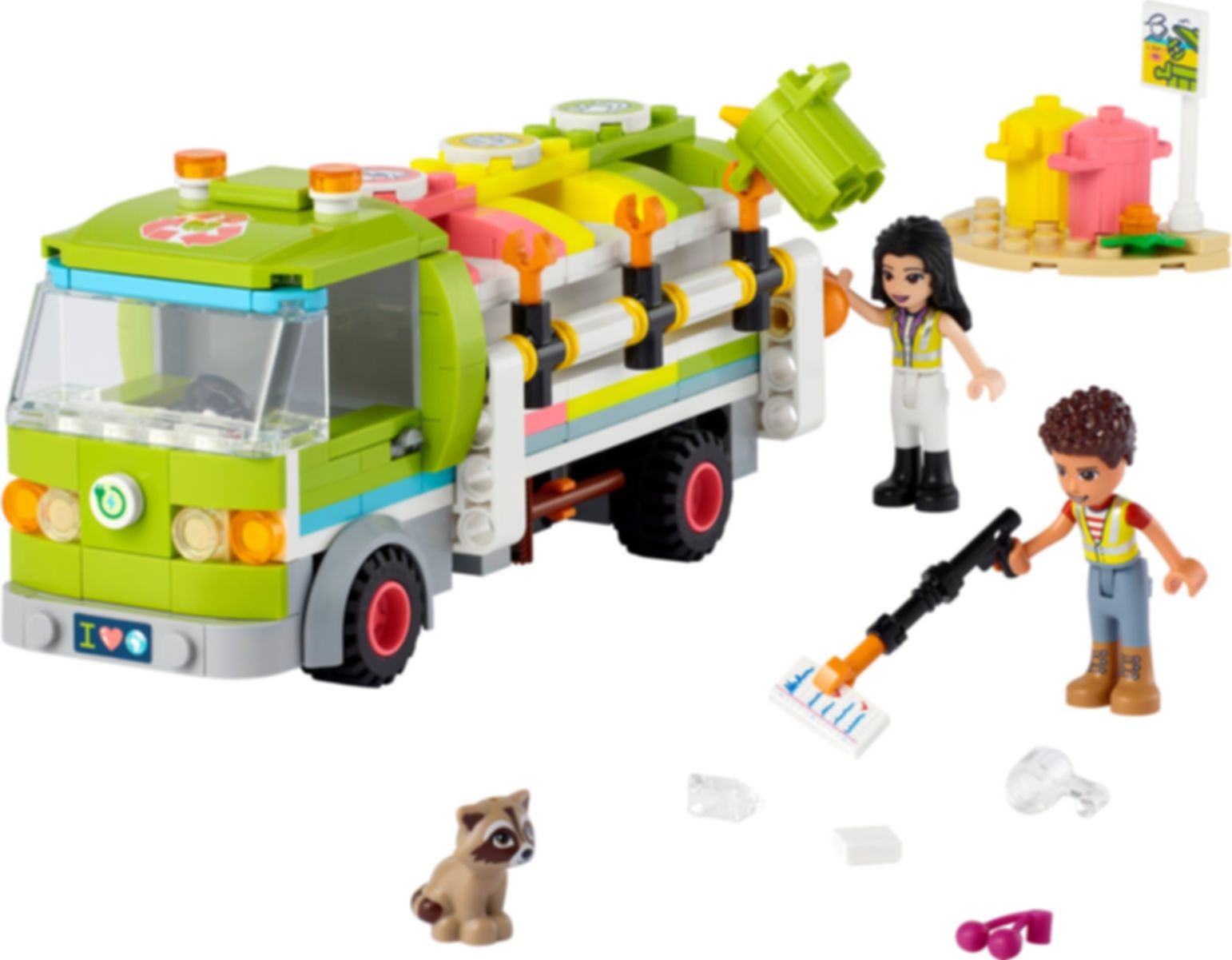 LEGO® Friends Camión de Reciclaje jugabilidad
