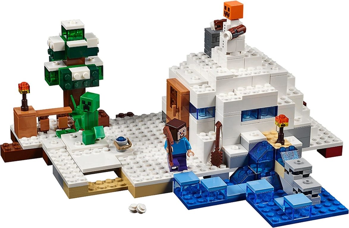 LEGO® Minecraft La Guarida en la Nieve partes