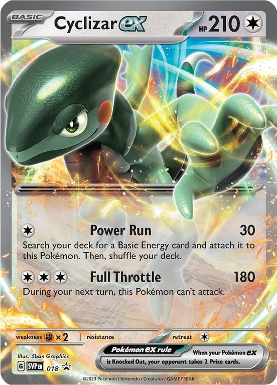 Pokémon TCG: Cyclizar ex Box carte