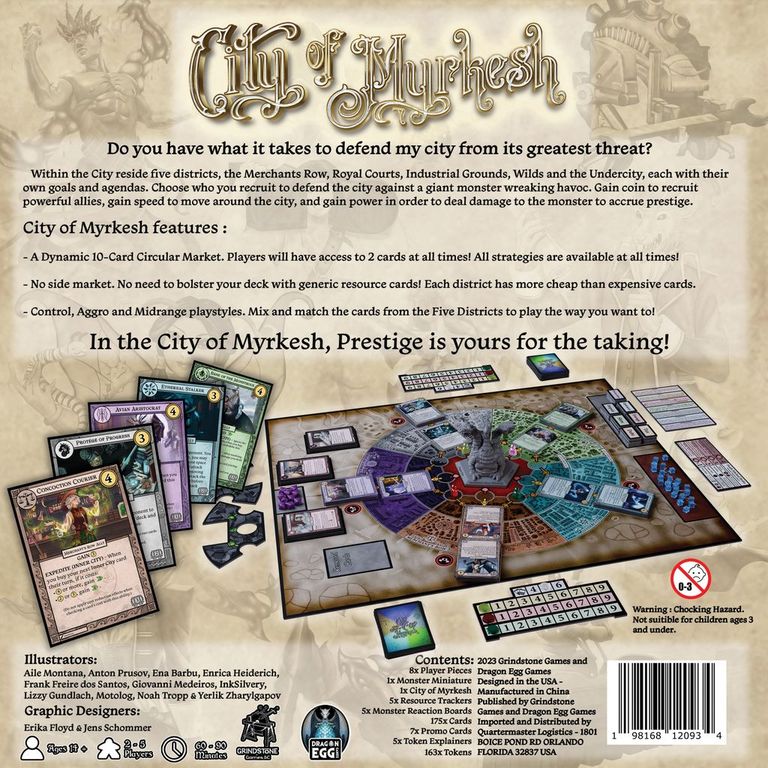 City of Myrkesh rückseite der box