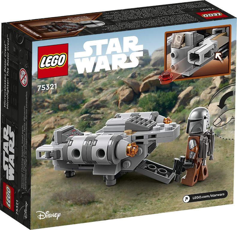 LEGO® Star Wars Razor Crest™ Microfighter rückseite der box