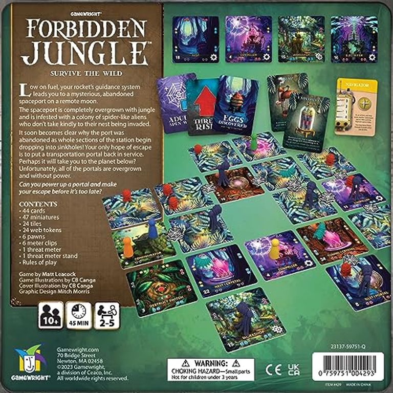 Forbidden Jungle back of the box