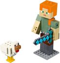 LEGO® Minecraft Alex BigFig with Chicken components