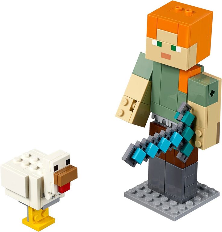 LEGO® Minecraft BigFig Alex mit Huhn komponenten