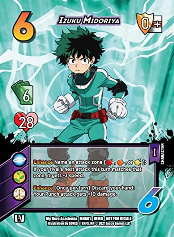 My hero academia collectible card game Izuku Midoriya vs. Katsuki Bakugo kaart