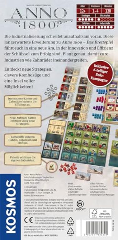 Anno 1800: Die Erweiterung back of the box