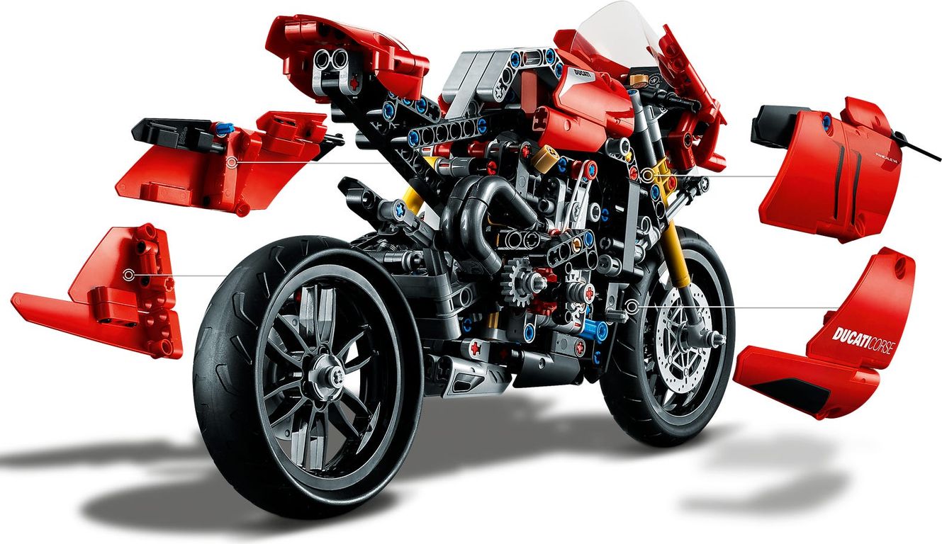 LEGO® Technic Ducati Panigale V4 R componenti