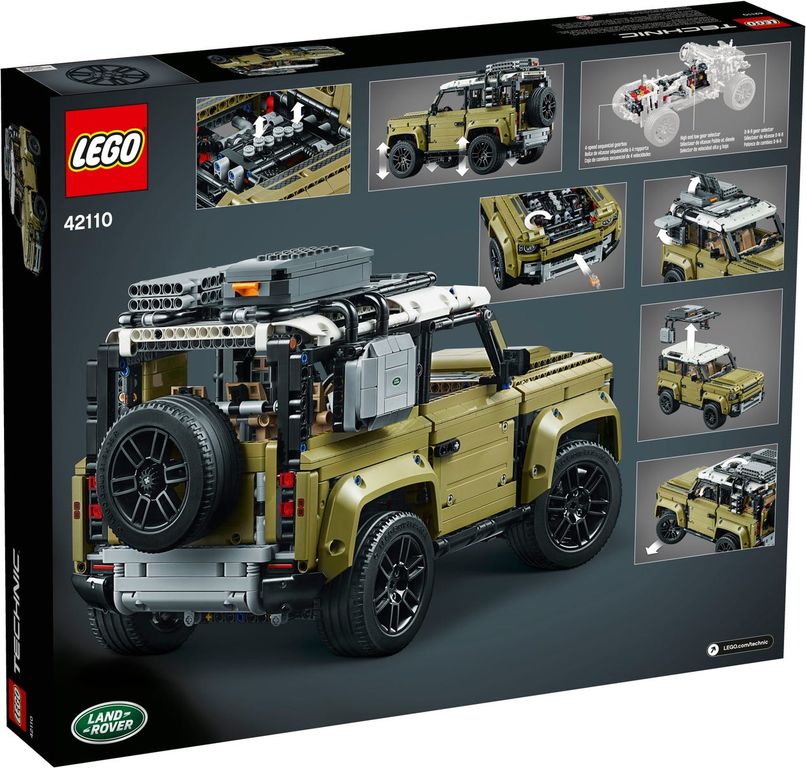 LEGO® Technic Land Rover Defender rückseite der box