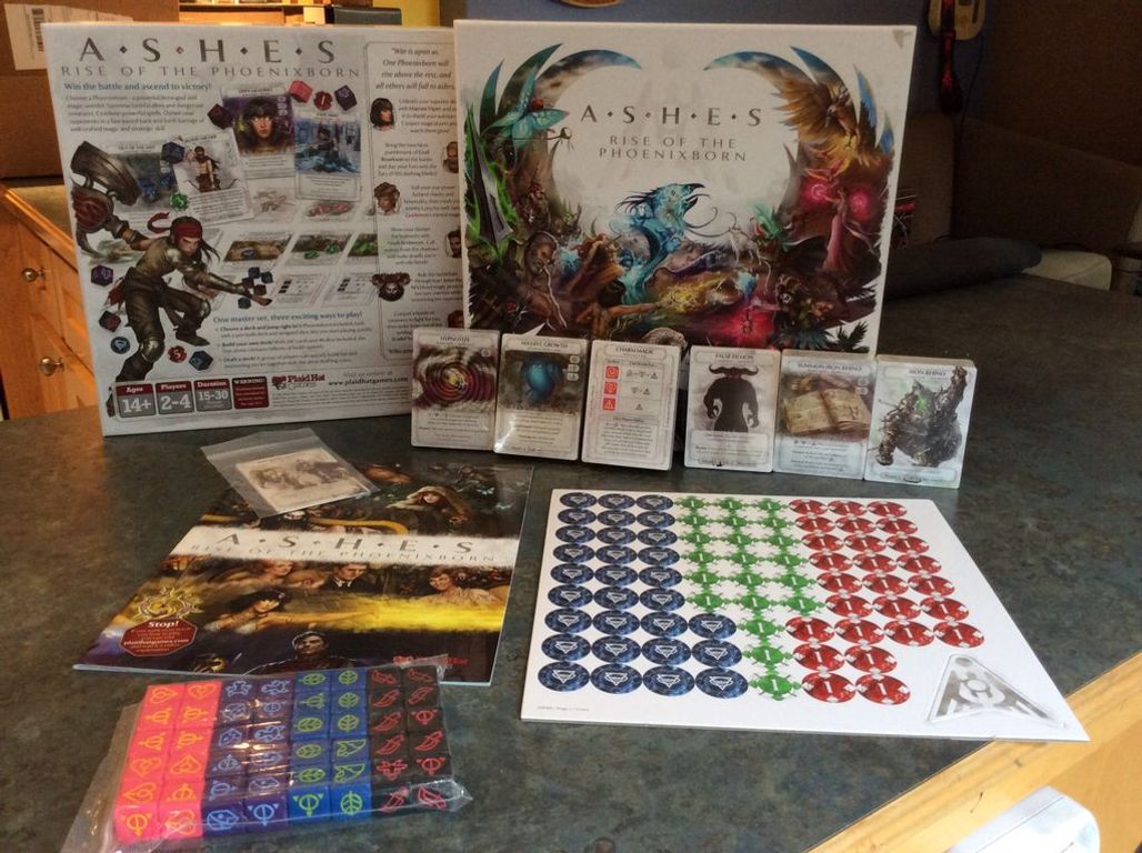 Ashes: Rise of the Phoenixborn components