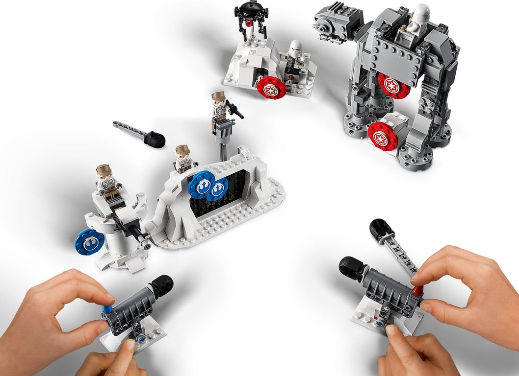 LEGO® Star Wars Action Battle Verdediging van Echo Base™ speelwijze