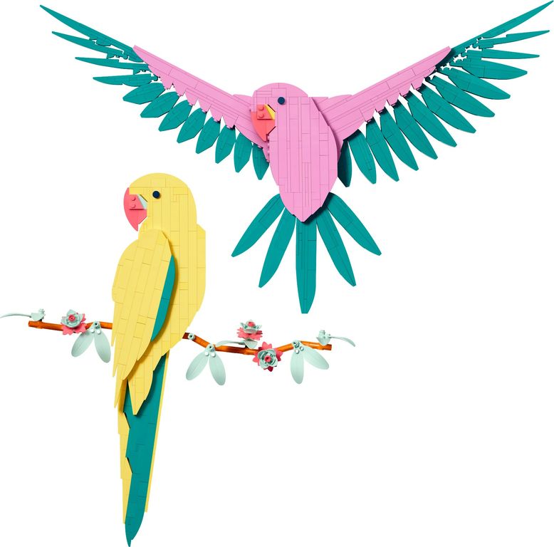 LEGO® Art De Faunacollectie - Kleurrijke papegaaien componenten
