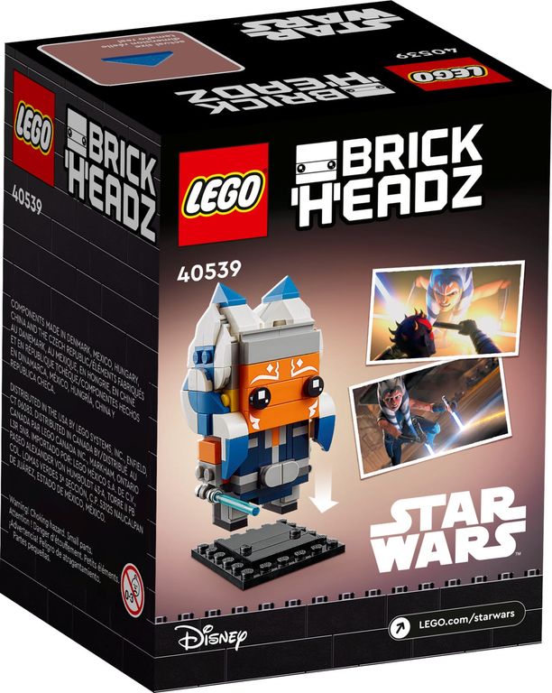 LEGO® BrickHeadz™ Ahsoka Tano™ achterkant van de doos