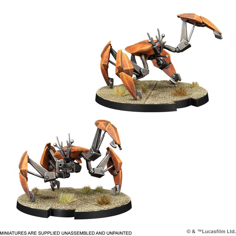 Star Wars: Legion – LM-432 Crab Droids miniaturas